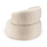 GASTON Armchair in Ecru Bouclé Fabric