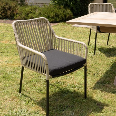Lot de 2 fauteuils MALO en cordage naturel