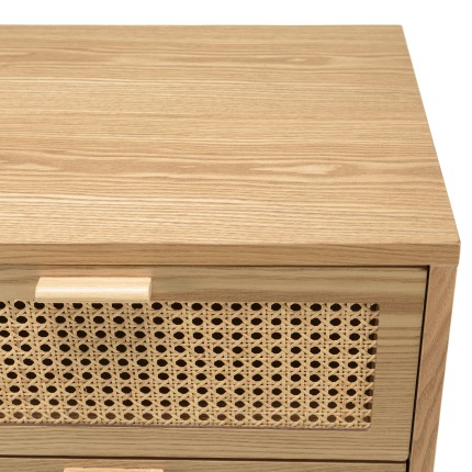 Commode RODRIGO - Bois naturel 3 tiroirs