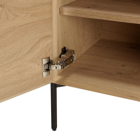 Buffet MAXENDRE couleur naturelle 2 portes 3 étagères