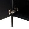 MAXENDRE Black Sideboard with 2 Doors and 3 Shelves