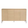 Buffet MAXENDRE couleur naturelle 4 portes 6 étagères