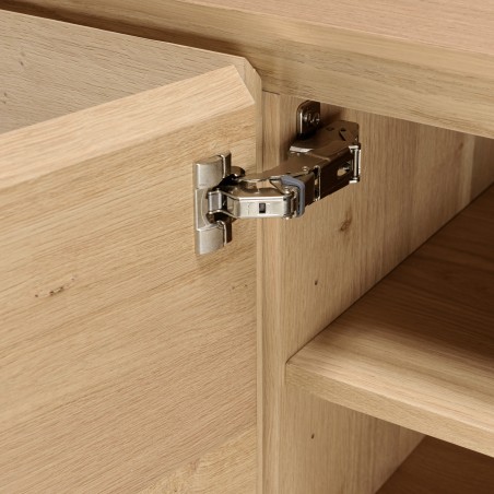 Buffet MAXENDRE couleur naturelle 4 portes 6 étagères