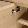 MAXENDRE Natural-Coloured Sideboard with 4 Doors, 6 Shelves
