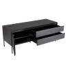 Meuble TV MAXENDRE noir 1 porte 2 tiroirs