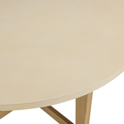 Table à manger ronde en chêne GREGOIRE 120x120cm