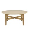 Table basse ronde GREGOIRE en chêne naturel 90x90cm