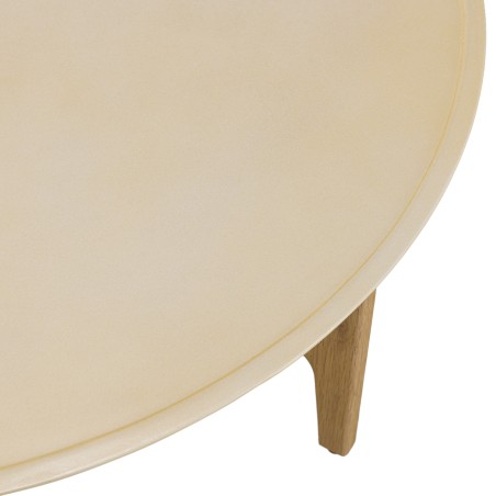 GREGOIRE Round Coffee Table in Natural Oak 90x90cm