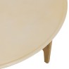 GREGOIRE Round Coffee Table in Natural Oak 90x90cm