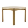 Table à manger ronde GREGOIRE en chêne naturel 121x121cm