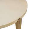 GREGOIRE Round Dining Table in Natural Oak 121x121cm with Concrete Top