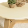GREGOIRE Round Coffee Table 100x100cm - Beige Concrete Top