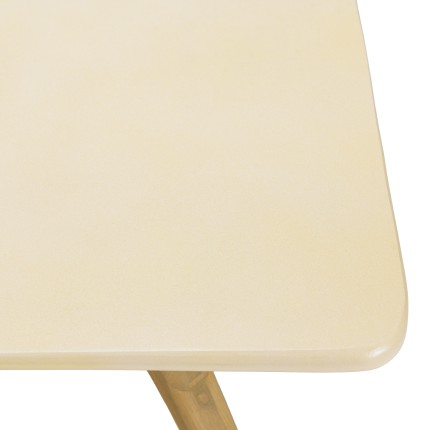 Table à manger GREGOIRE 200x100cm pied Y chêne plateau béton
