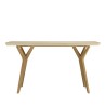 Console GREGOIRE 140x43cm chêne naturel béton beige