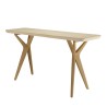 Console GREGOIRE 140x43cm chêne naturel béton beige