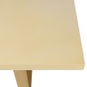 Table basse GREGOIRE rect. 128x64cm pied cubique chêne plateau béton