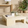 Table basse GREGOIRE en béton beige 95x95cm