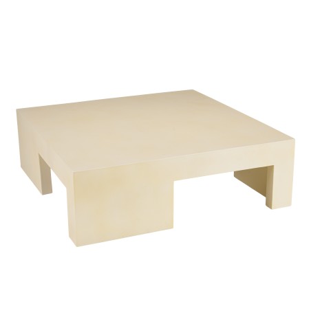Table basse GREGOIRE en béton beige 95x95cm