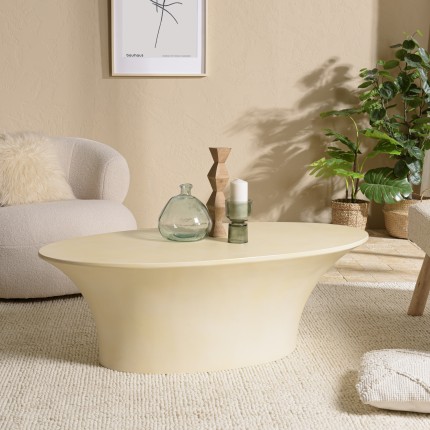 Table basse GREGOIRE en béton beige