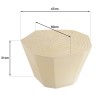 GREGOIRE Tree Stump Effect Stool in Beige Concrete - Unique Design