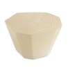 GREGOIRE Tree Stump Effect Stool in Beige Concrete - Unique Design