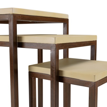 Set de 3 tables gigognes carrées GREGOIRE
