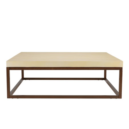 Table basse GREGOIRE 120x120cm plateau béton