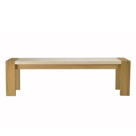 Banc GREGOIRE en chêne naturel 162x40cm