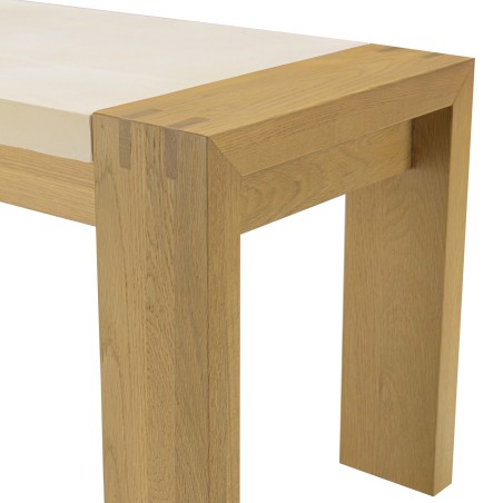 Banc GREGOIRE en chêne naturel 162x40cm