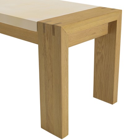 Banc GREGOIRE en chêne naturel 202x40cm