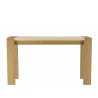 Console GREGOIRE - Chêne naturel et béton beige 135x40cm