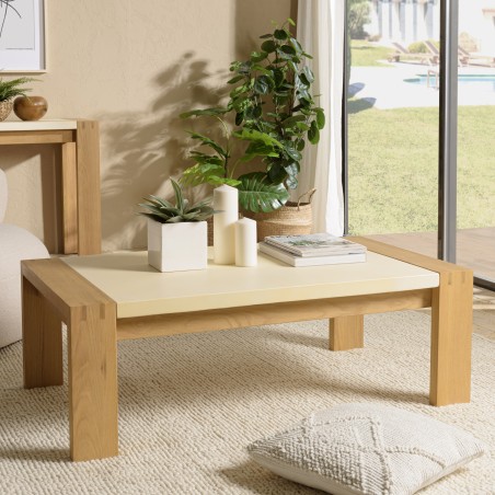 Table basse GREGOIRE en chêne 122x70cm
