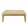 GREGOIRE Square Oak Coffee Table 80x80cm - Beige Concrete Top