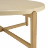 Table basse ovale GREGOIRE 121x81cm chêne béton
