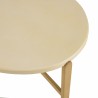 GREGOIRE Oval Coffee Table 121x81cm - Oak Legs & Concrete Top