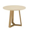 GREGOIRE Round Dining Table 90x90cm - Beige Concrete Top