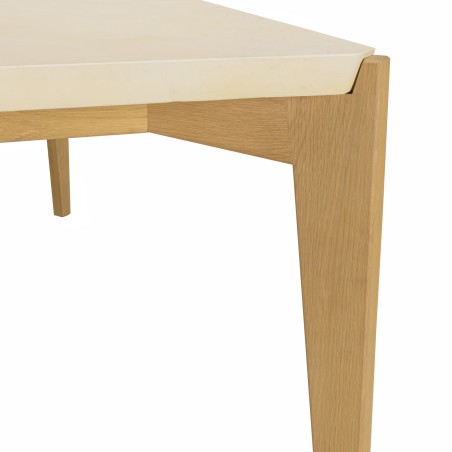 GREGOIRE Rectangular Dining Table 200x100cm - Concrete Top