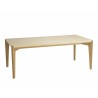 Table à manger GREGOIRE - Béton beige et bois