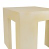 Tabouret GREGOIRE en béton beige 50x50cm