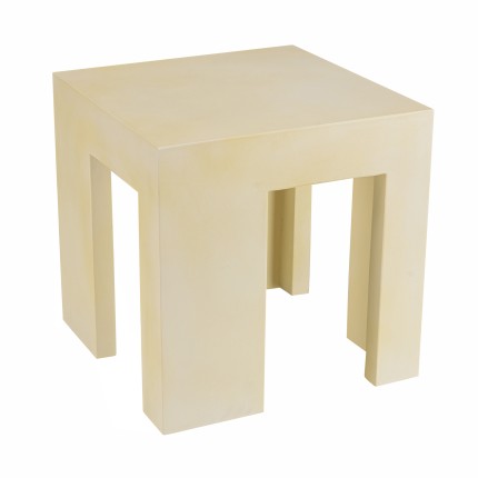 Tabouret GREGOIRE en béton beige 50x50cm