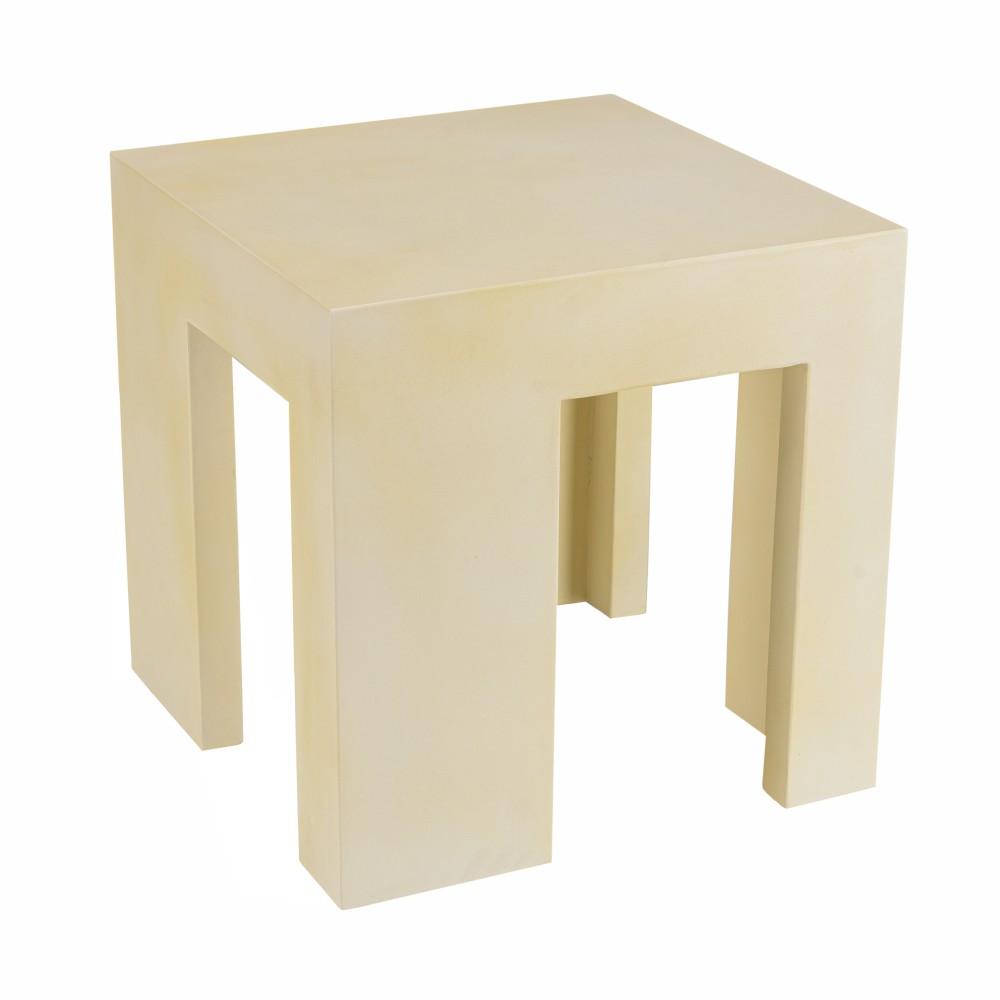 GREGOIRE Square Stool 50x50cm - Beige Concrete Stool GREGOIRE Square Stool 50x50cm - Beige Concrete Stool