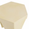 Tabouret GREGOIRE en béton beige - Conseils d'entretien inclus
