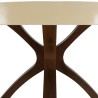 GREGOIRE Dining Table 120x120cm - Concrete Top & Steel Legs