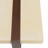 Table basse GREGOIRE rect. 135x76cm acier rouille plateau béton