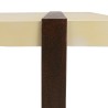 GREGOIRE Rectangular Coffee Table 135x76cm - Rust-Coloured Steel Legs