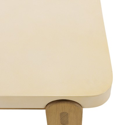 GREGOIRE - Rectangular Dining Table in Natural Oak 200x101cm with Concrete Top