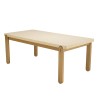 Table à manger GREGOIRE - Chêne naturel 200x101cm