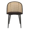 Lot de 2 fauteuils LEA en tissu noir