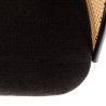Lot de 2 fauteuils LEA en tissu noir