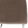 LEA Set of 2 Chairs - Taupe Fabric & Cane Backrest